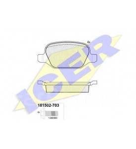 Тормоз колодки зад 147 156 GT Linea